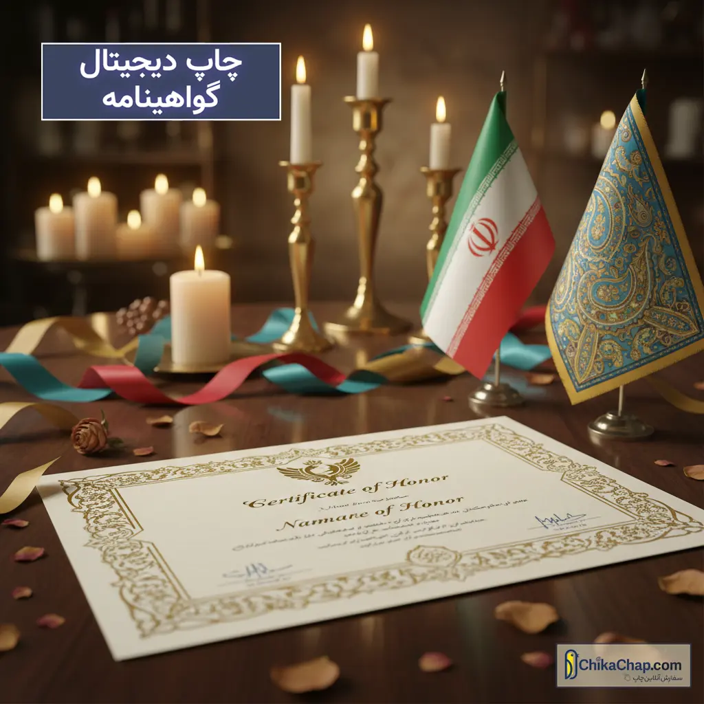 چاپ گواهینامه حرفه&zwnj;ای | طراحی و چاپ گواهینامه آموزشی، رسمی و فوری